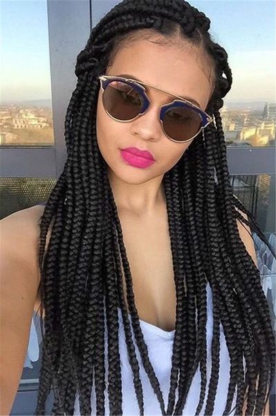 wigs for women 22inch wig long straight hair dhl lace wigs boleto braided lace front bob wig box braids lace wigs, Black
wigs for women 22inch wig long straight hair dhl lace wigs boleto braided lace front bob wig box braids lace wigs, Black
