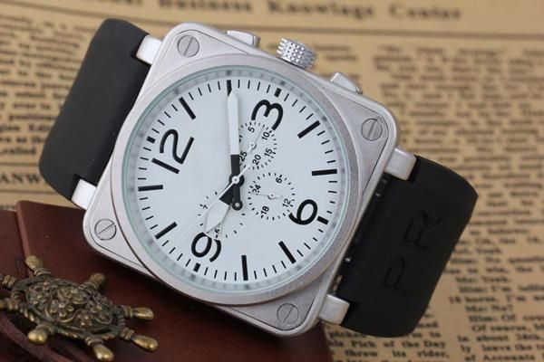 New Men's Automatic Mechanicl 6 Hand Stainless Steel Luxury Watch Bell Aviation Limited Edition Dive Black Rubber Silver Blue Watches
New Men's Automatic Mechanicl 6 Hand Stainless Steel Luxury Watch Bell Aviation Limited Edition Dive Black Rubber Silver Blue Watches