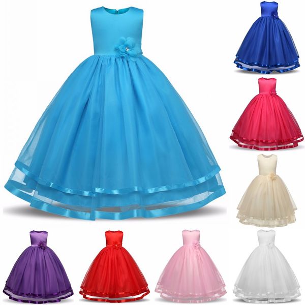 Дети Девочки Вечеринка Костюм Для Детей Лето Принцесса Свадебное Платье Девушки