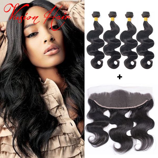 4 Bundles Body Wave Hair With Frontal Natural Black Brazilian Wet And Wavy Hair Bundles Cheap Hair Weaves Extensions For Wholesale Sale
4 Bundles Body Wave Hair With Frontal Natural Black Brazilian Wet And Wavy Hair Bundles Cheap Hair Weaves Extensions For Wholesale Sale