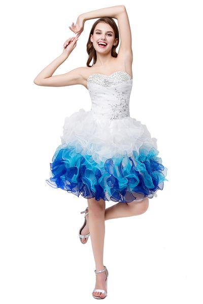 blue mini homecoming dresses 2019 sweetheart organza beaded crystal lace up short prom cocktail graduation gown stock qc227, Blue;pink
blue mini homecoming dresses 2019 sweetheart organza beaded crystal lace up short prom cocktail graduation gown stock qc227, Blue;pink