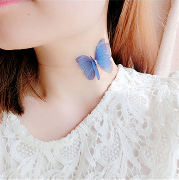 2017 colorful 3d yarn butterfly choker ninvisible fishline silk neck necklace women bijoux new designer crystal beach wedding jewely, Golden;silver
2017 colorful 3d yarn butterfly choker ninvisible fishline silk neck necklace women bijoux new designer crystal beach wedding jewely, Golden;silver