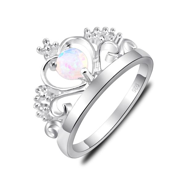 6 pcs/lot luckyshine mother's holiday gentle round white fire opal gems 925 sterling silver plated russia canada usa wedding crown ring, Golden;silver
6 pcs/lot luckyshine mother's holiday gentle round white fire opal gems 925 sterling silver plated russia canada usa wedding crown ring, Golden;silver