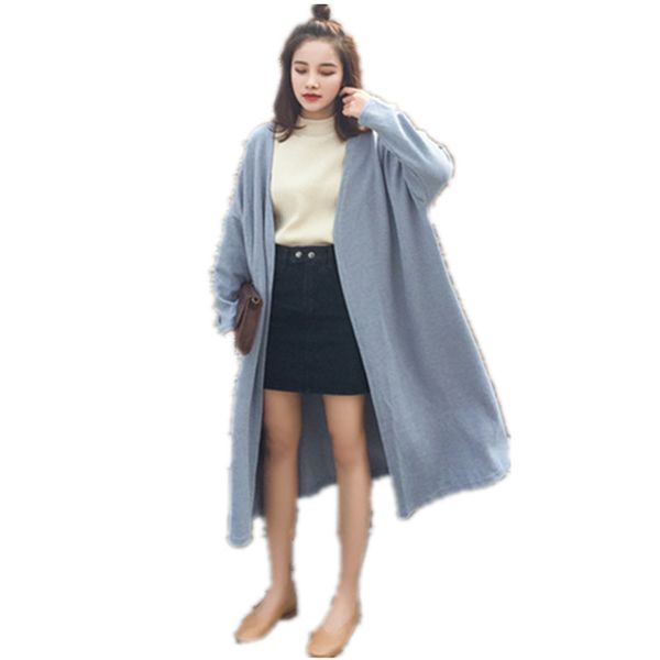 wholesale- korean casual large size knitted women's sweaters 2017 spring fashion long cardigan feminino bat sleeves female poncho sweat, White;black
wholesale- korean casual large size knitted women's sweaters 2017 spring fashion long cardigan feminino bat sleeves female poncho sweat, White;black