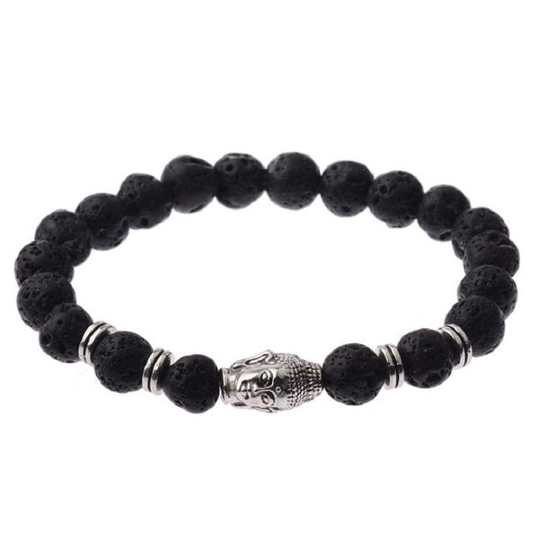 new handmade diffuser natural stone agate bracelets women jewelry charms volcanic rock silver plated buddha head beads bracelets f8360289, Black
new handmade diffuser natural stone agate bracelets women jewelry charms volcanic rock silver plated buddha head beads bracelets f8360289, Black