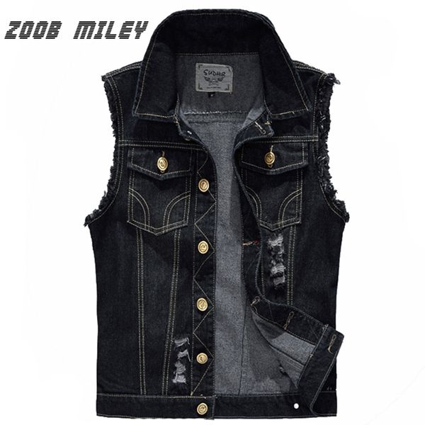 wholesale- vintage men's ripped jeans vest sleeveless jackets frayed denim waistcoats fashion hole washed cowboy tank plus size s-5xl, Black;white
wholesale- vintage men's ripped jeans vest sleeveless jackets frayed denim waistcoats fashion hole washed cowboy tank plus size s-5xl, Black;white