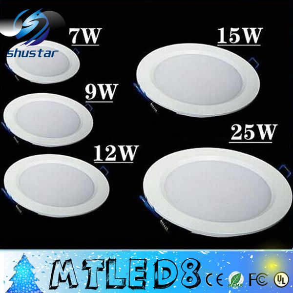 dhl розничная мода 7w/9w/12w/15w/18w/25w светодиодный потолочный светильник холодный белый/теплый белый ac85-265v свет панели светодиодные л
dhl розничная мода 7w/9w/12w/15w/18w/25w светодиодный потолочный светильник холодный белый/теплый белый ac85-265v свет панели светодиодные л