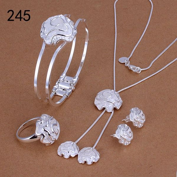 mix style same price women's sterling silver plated jewelry set,fashion 925 silver necklace bracelet earring ring jewelry set gts40, Black
mix style same price women's sterling silver plated jewelry set,fashion 925 silver necklace bracelet earring ring jewelry set gts40, Black