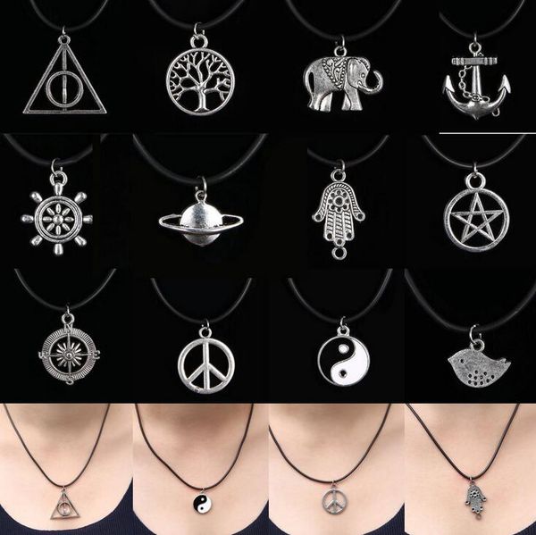 gift explosion of individual alloy pendant leather necklace chain chain chain wfn022 (with chain) mix order 20 pieces a lot, Silver
gift explosion of individual alloy pendant leather necklace chain chain chain wfn022 (with chain) mix order 20 pieces a lot, Silver