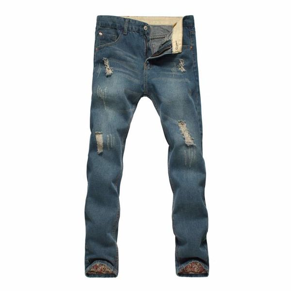wholesale- 2017 new youth fashion comfortable men's casual men loose jeans pants long trousers straight simple men hole jeans, Blue
wholesale- 2017 new youth fashion comfortable men's casual men loose jeans pants long trousers straight simple men hole jeans, Blue