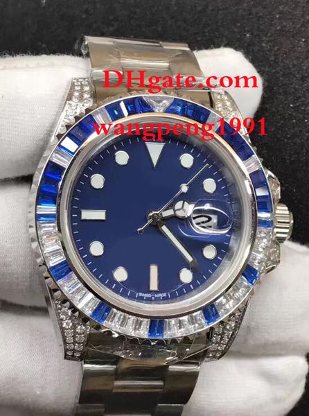 men quality watches 40mm diamond mosaic border 2813 movement calendar sports stainless steel bracelet white dial men's automatic wristw, Slivery;brown
men quality watches 40mm diamond mosaic border 2813 movement calendar sports stainless steel bracelet white dial men's automatic wristw, Slivery;brown
