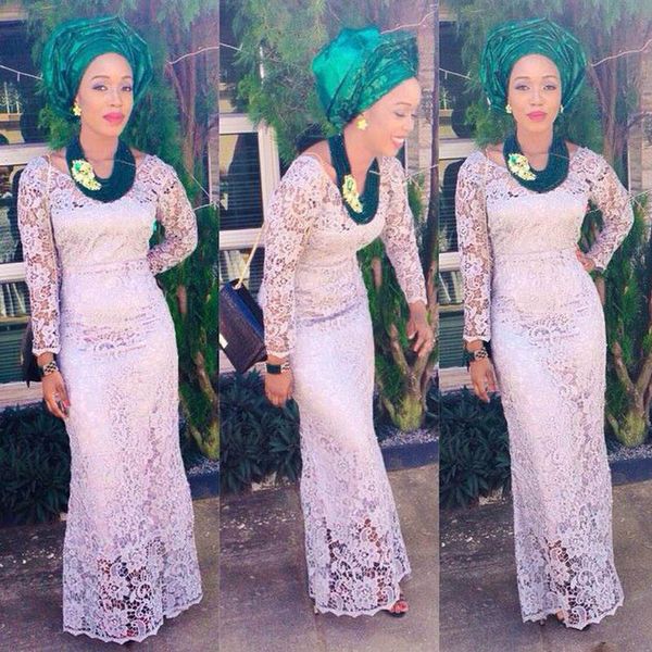 elegant scoop neck long sleeve prom dress white vintage lace mermaid evening gowns floor length see through african prom dresses, Black
elegant scoop neck long sleeve prom dress white vintage lace mermaid evening gowns floor length see through african prom dresses, Black