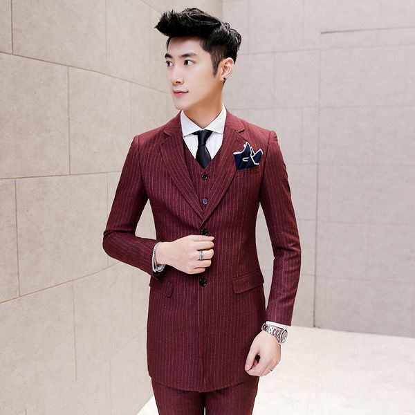 wholesale- 3 piece men suit slim fit wedding suit korean style tuxedo men blazer (jacket+vest+pants) costume homme brand-clothing d009, White;black
wholesale- 3 piece men suit slim fit wedding suit korean style tuxedo men blazer (jacket+vest+pants) costume homme brand-clothing d009, White;black