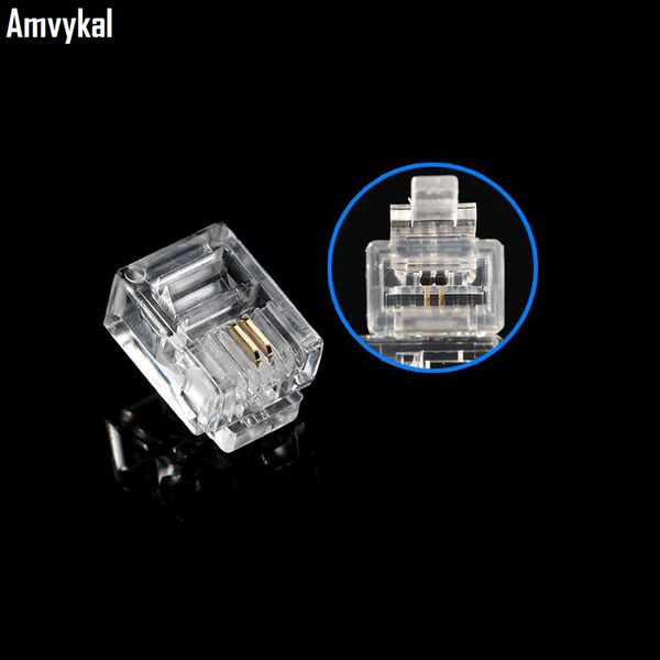 amvykal rj-11 6p2c 6p4c 6p6c modular plug telephone phone connector rj12 6 pin 6 contacts crystal head adapter
amvykal rj-11 6p2c 6p4c 6p6c modular plug telephone phone connector rj12 6 pin 6 contacts crystal head adapter