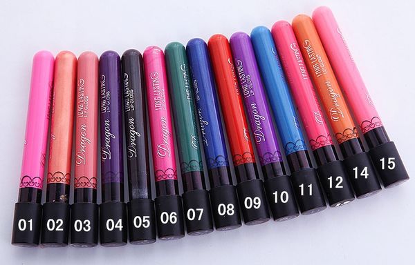 180pcs=30sets dhl waterproof new dragon lipgloss long lasting liquid lipsticks 28 colors for choose brand new cosmetics 
180pcs=30sets dhl waterproof new dragon lipgloss long lasting liquid lipsticks 28 colors for choose brand new cosmetics