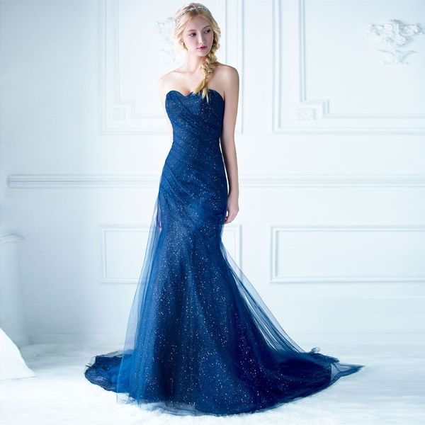navy blue elegance mermaid prom gown sweetheart ruffle sequin lining tulle out layer evening dress sweep train zipper back quinceanera dress, Black
navy blue elegance mermaid prom gown sweetheart ruffle sequin lining tulle out layer evening dress sweep train zipper back quinceanera dress, Black