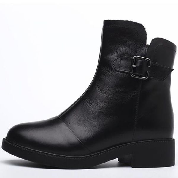 women winter short boots ladies genuine leather cowskin fur black ankle boots waterproof fashion martin boots big size
women winter short boots ladies genuine leather cowskin fur black ankle boots waterproof fashion martin boots big size