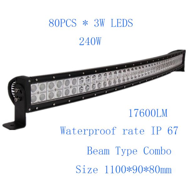 43" 240w 80pcs x 3w cree изогнутый светодиодный рабочий свет бар пятно наводнения комбинированный луч 12v 24v ffroad грузовик 2x4 atv лампа
43" 240w 80pcs x 3w cree изогнутый светодиодный рабочий свет бар пятно наводнения комбинированный луч 12v 24v ffroad грузовик 2x4 atv лампа