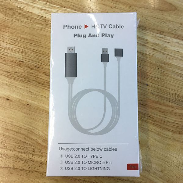 DHL бесплатная доставка 1 м HDMI Dongle кабель экран телефона видео к HDMI для iPhone 5/6/6S / 6 Plus
DHL бесплатная доставка 1 м HDMI Dongle кабель экран телефона видео к HDMI для iPhone 5/6/6S / 6 Plus