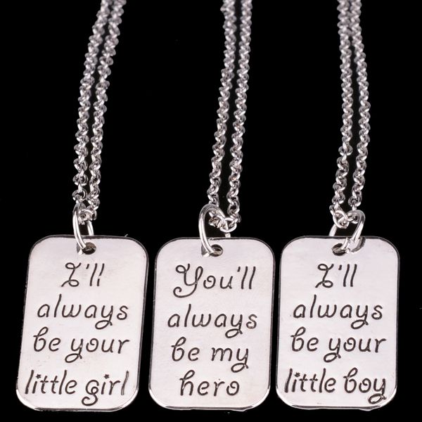 wholesale little girl little boy hero dog tag pendant necklaces silver family member jewelry for daughter son gift
wholesale little girl little boy hero dog tag pendant necklaces silver family member jewelry for daughter son gift