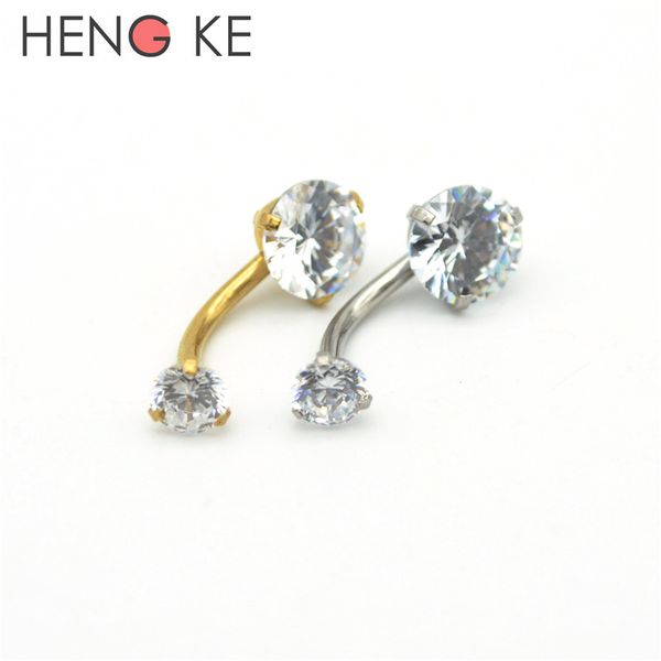 18k gold belly bars body piercing button ring crystal cz gem 316l stainless steel clear ab double zircon internally threaded, Silver
18k gold belly bars body piercing button ring crystal cz gem 316l stainless steel clear ab double zircon internally threaded, Silver