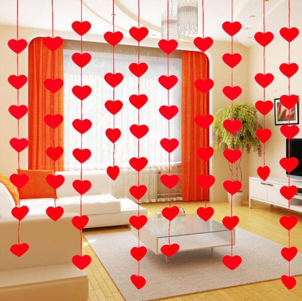 wholesale- 2meter red heart flag pennant tassel room door window curtain divider for birthday wedding party decoration background favor wh
wholesale- 2meter red heart flag pennant tassel room door window curtain divider for birthday wedding party decoration background favor wh
