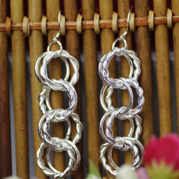 6 pairs/lot 925 silver plated scrub twist multi layer circle earrings earring women's ladies earrings hoop fashion jewelry, Golden;silver 
6 pairs/lot 925 silver plated scrub twist multi layer circle earrings earring women's ladies earrings hoop fashion jewelry, Golden;silver
