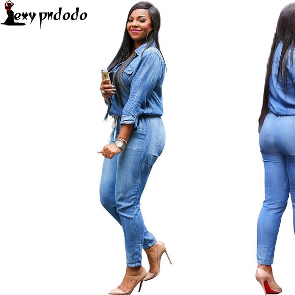 wholesale- denim bandage jumpsuit womens rompers casual button cardigan bodysuit long-sleeve turn-down collar plus size 2016summer vestidos, Black;white
wholesale- denim bandage jumpsuit womens rompers casual button cardigan bodysuit long-sleeve turn-down collar plus size 2016summer vestidos, Black;white