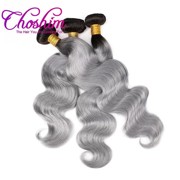 Slove 1b grey ombre remy human hair exten ion body wave bundle gray color ombre brazilian hair grey hair wave
Slove 1b grey ombre remy human hair exten ion body wave bundle gray color ombre brazilian hair grey hair wave