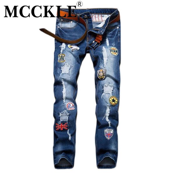wholesale- slim fit mens ripped patch jeans pants designer distressed jean trousers for male straight blue denim joggers with patches q2627
wholesale- slim fit mens ripped patch jeans pants designer distressed jean trousers for male straight blue denim joggers with patches q2627