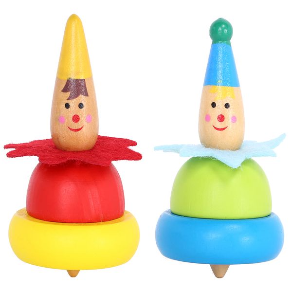 wholesale- cute clown gyroscope toy mini rainbow wooden toys spinning kids wood toys for children
wholesale- cute clown gyroscope toy mini rainbow wooden toys spinning kids wood toys for children