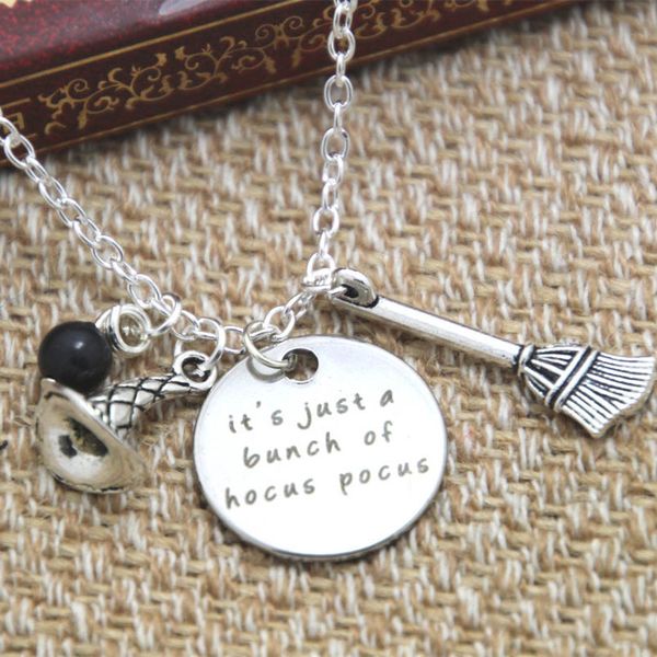 12pcs/lot hocus pocus inspired halloween necklace. it's just a bunch of hocus pocus crystal silver colored jewelry
12pcs/lot hocus pocus inspired halloween necklace. it's just a bunch of hocus pocus crystal silver colored jewelry