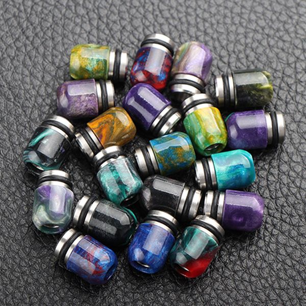 

Best 510 Mini Poland Drip Tip SS Epoxy Resin Drip Tips Mini Poland Mouthpiece for 510 RDA RBA Atomizers E Cigarette DHL Free