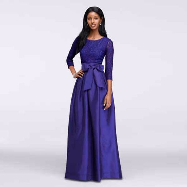3/4 sleeve taffeta a-line with lace bodice blue prom dresses 8812 crystals exquisite lace bodice with wide sash evening dress, Black
3/4 sleeve taffeta a-line with lace bodice blue prom dresses 8812 crystals exquisite lace bodice with wide sash evening dress, Black