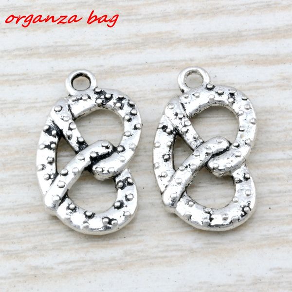 MIC 100 pcs Ancient silver zinc alloy Philadelphia Soft Pretzel Food charm Pendants 13x23mm DIY Jewelry
MIC 100 pcs Ancient silver zinc alloy Philadelphia Soft Pretzel Food charm Pendants 13x23mm DIY Jewelry