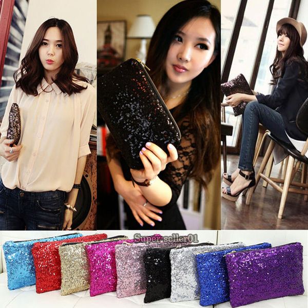 wholesale new fashion 4 pieces makeup bag glitter sparkling sequins dazzling clutch evening party handbag purse ing 
wholesale new fashion 4 pieces makeup bag glitter sparkling sequins dazzling clutch evening party handbag purse ing