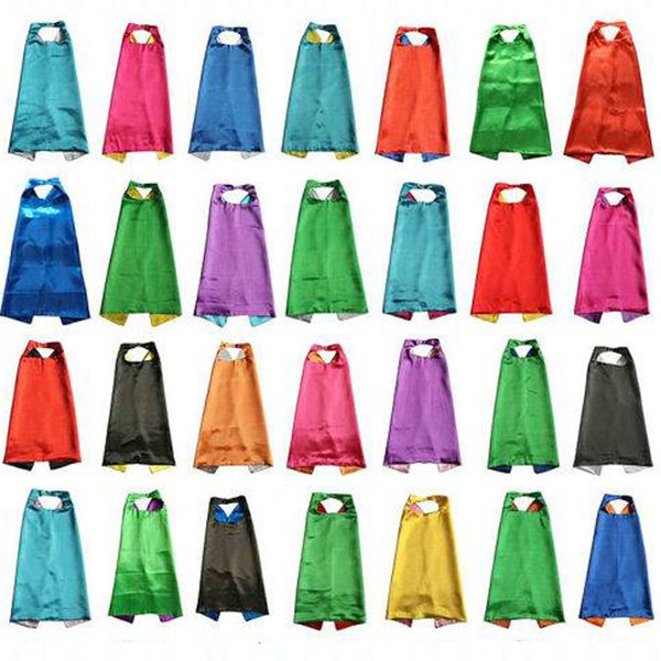 Plain color 70 70cm 2 layer atinco tume halloween co play uperhero cape kid cape 30 tyle good quality by dhl
Plain color 70 70cm 2 layer atinco tume halloween co play uperhero cape kid cape 30 tyle good quality by dhl