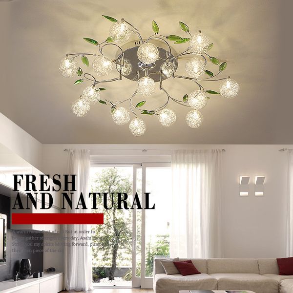 ac110v 220v современного дизайна art led люстра люстра алюминиевых проводов лампы люстра хрусталь зеленого лист декор crystal ball потолочны
ac110v 220v современного дизайна art led люстра люстра алюминиевых проводов лампы люстра хрусталь зеленого лист декор crystal ball потолочны
