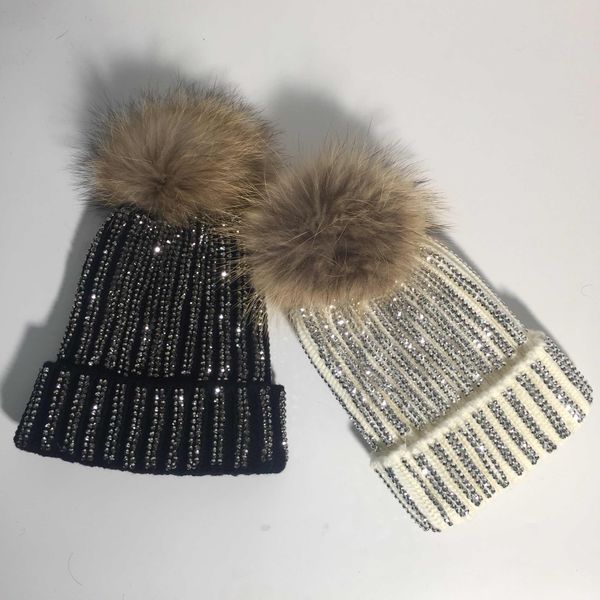 winter beanies real fur pom pom women hat rhinestone knitted warm skullies casual cap a391, Blue;gray
winter beanies real fur pom pom women hat rhinestone knitted warm skullies casual cap a391, Blue;gray