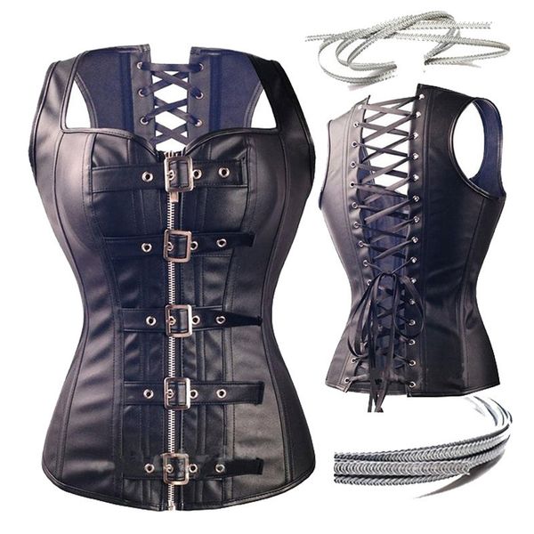 wholesale- dominatrix steampunk corset black leather burlesque clubwear lace up boned with chains gothic carnival clothing fetish 6xl, Black;white
wholesale- dominatrix steampunk corset black leather burlesque clubwear lace up boned with chains gothic carnival clothing fetish 6xl, Black;white