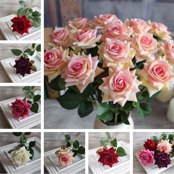 simulation rose flower household decoration flower arrangement 6 colors dining-table decoration silk flower ia869
simulation rose flower household decoration flower arrangement 6 colors dining-table decoration silk flower ia869