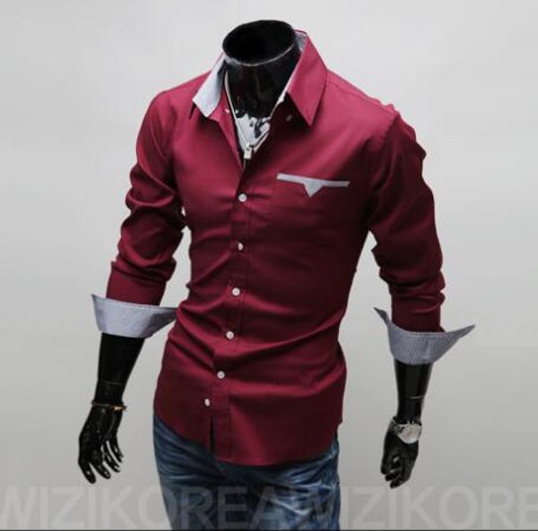 wholesale and retail long-sleeved shirt new men's casual shirts men's slim shirt, White;black
wholesale and retail long-sleeved shirt new men's casual shirts men's slim shirt, White;black