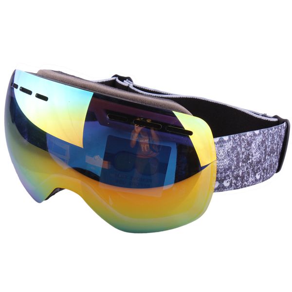 Wholesale- Men's Women's Skiing Goggles Uv400 Anti-fog Windproof Snowboarding Eyewear Sports Glasses Sunglasses Mask - 2017 New Ar