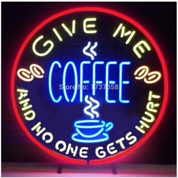 give me coffee no one gets hurt neon sign custom handmade real glass pub bar ktv club store display neon signs 18"x18
give me coffee no one gets hurt neon sign custom handmade real glass pub bar ktv club store display neon signs 18"x18