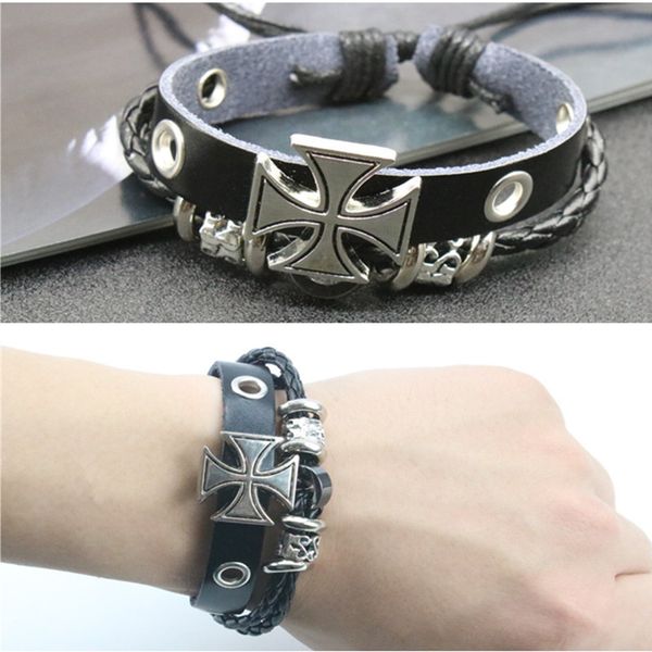 fashion men leather bracelet alloy silver plated cross bracelet pu woven punk rock charm bracelets for boyfriend gift, Golden;silver
fashion men leather bracelet alloy silver plated cross bracelet pu woven punk rock charm bracelets for boyfriend gift, Golden;silver