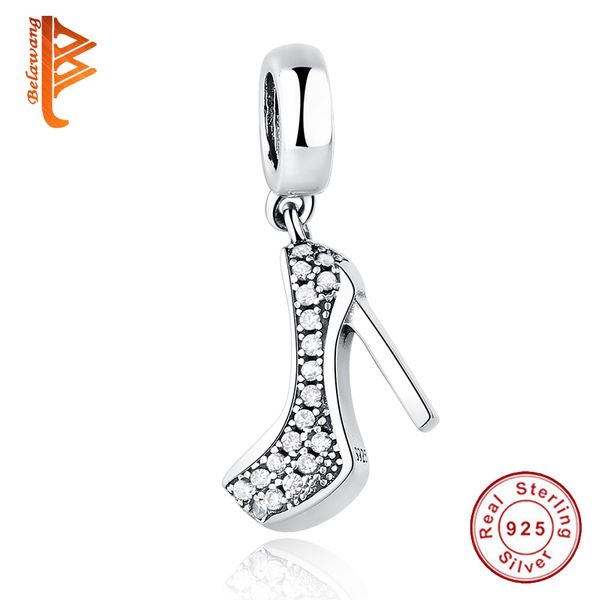 BELAWANG 2017 New Fashion 925 Sterling Silver Sparkling Shoe Stiletto Pendant Charm Fit Pandora Bracelet Necklace with Clear Cubic Zirconia
BELAWANG 2017 New Fashion 925 Sterling Silver Sparkling Shoe Stiletto Pendant Charm Fit Pandora Bracelet Necklace with Clear Cubic Zirconia