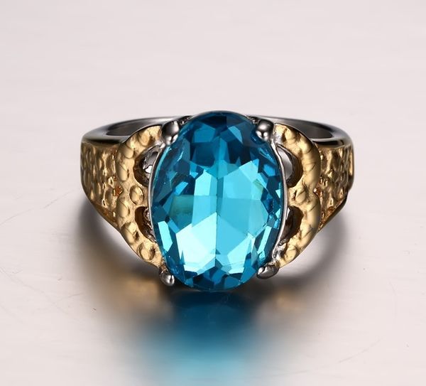 big stone unique design women rings steel gold color ring fashion female jewelry clear blue cz anillos mujer, Golden;silver
big stone unique design women rings steel gold color ring fashion female jewelry clear blue cz anillos mujer, Golden;silver