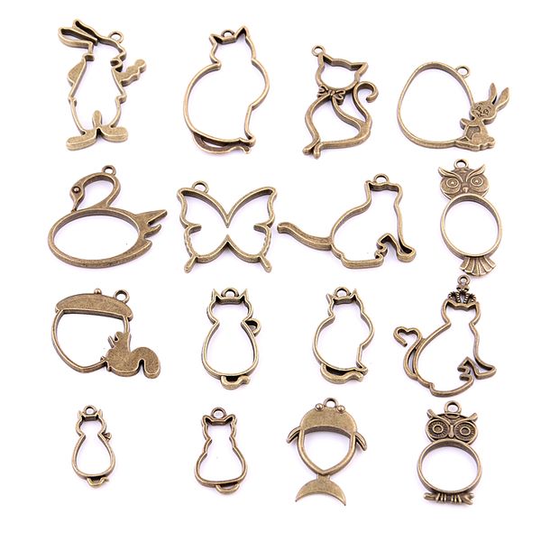 16PCS Mixed Antique bronze Hollow butterfly rabbit cat owl Charms Pendant Jewelry Making Diy Charm Handmade Crafts H3006
16PCS Mixed Antique bronze Hollow butterfly rabbit cat owl Charms Pendant Jewelry Making Diy Charm Handmade Crafts H3006