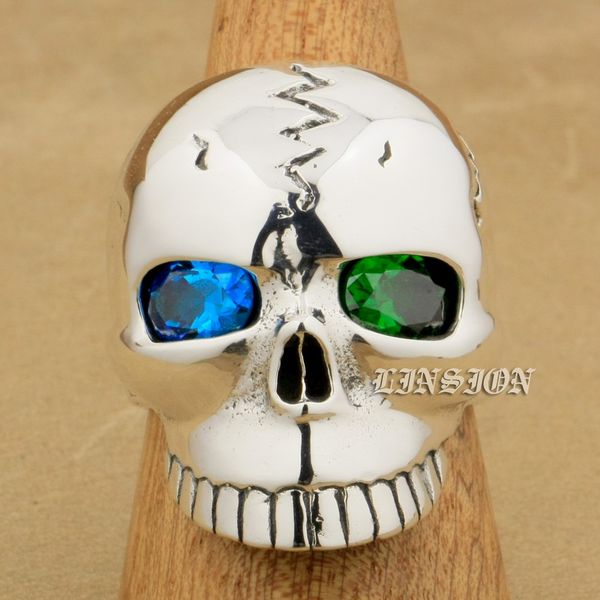 linsion huge heavy 925 sterling silver blue + green cz eyes skull mens boys biker rock punk ring 9m409 us size 7~15, Golden;silver
linsion huge heavy 925 sterling silver blue + green cz eyes skull mens boys biker rock punk ring 9m409 us size 7~15, Golden;silver