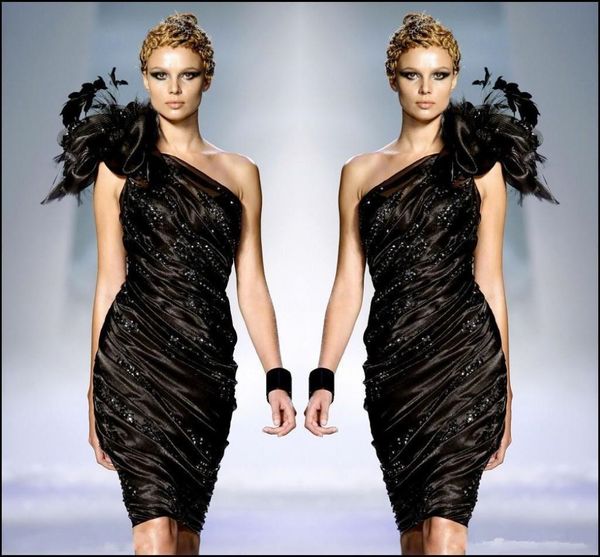 zuhair murad маленькие черные формальные коктейльные платья одно плечо цветочные перья пром вечернее платье из бисера рюшами платье sexy clu, Black
zuhair murad маленькие черные формальные коктейльные платья одно плечо цветочные перья пром вечернее платье из бисера рюшами платье sexy clu, Black